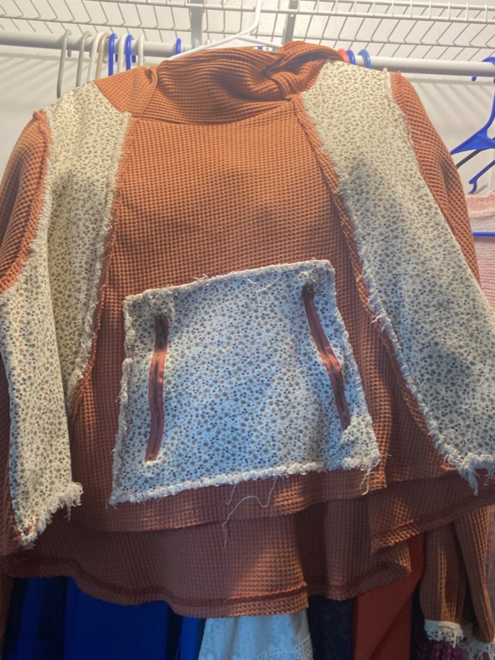 POL Moonlight Garden Patchwork Hoodie